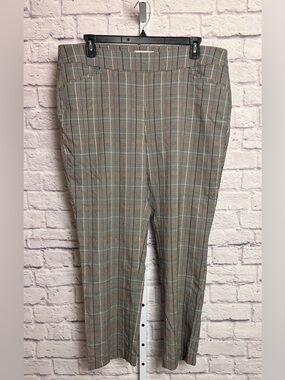 Talbots Pull On Plaid Pants size 18w